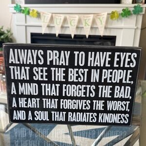 🫶🏼 Primitives by Kathy inspirational Wooden Sign - Kindness Quote Shabby Chic